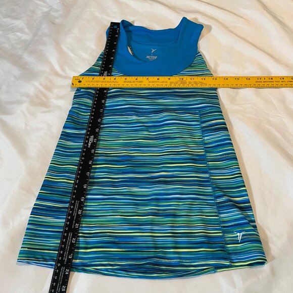 Old Navy Active S Blue Striped Racerback Athletic Tank For Women - Picture 6 of 9